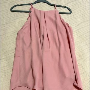 BCX scallop halter top